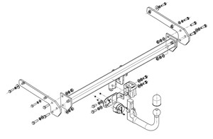 Dragkrok, Avtagbar, SUZUKI VITARA