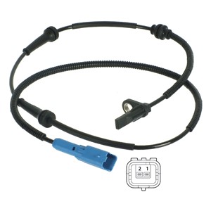 ABS-givare, Sensor, hjulvarvtal, Fram, Framaxel, Höger, Vänster, CITROËN,PEUGEOT, 4545.97, 4546