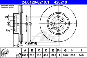 Bromsskiva, Framaxel, ASTON MARTIN CYGNET, TOYOTA IQ, 43512-74010