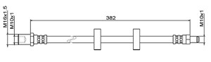 Bromsslang, Inre, framaxel höger, framaxel vänster, IVECO, 500323135, 500379937, 500391855, 504007202