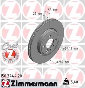 Bromsskiva, Framaxel, MINI MINI, MINI Cabriolet, MINI CLUBMAN, MINI CLUBVAN, MINI Coupé, MINI Roadster, 3411 6 774 985, 3411 6 858 651