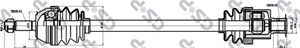 Drivaxel, Fram, höger eller vänster, RENAULT 25, ESPACE II, 7701349689, 7701349734, 7701349940, 7701351124, 7701351125, 7701352020, 7701