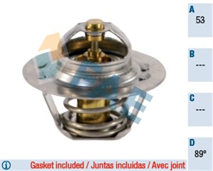 Termostat, kylvätska, OPEL,RENAULT,VOLVO, 3474877, 3474877-2, 4402719, 77 00 866 896, 77 00 872 314, 77 00 966 896, 9110719