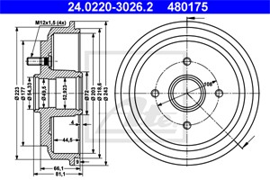 Bromstrumma, Bakaxel, FORD FIESTA V, FIESTA Van V, FUSION, 1151001, 1213352, 1315740, 2S61-1113-AH