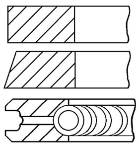 Kolvringar, kit, OPEL,SAAB,VAUXHALL, 9158565, 9202021, 9202024
