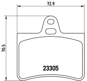 Bromsbeläggsats, CITROËN C5 I, C5 II, C5 Break I, C5 Break II, C5 Break III, C5 Skåp / kombi, 1617257280, 425217, 425290, 425334, E17223