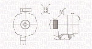 Generator, HONDA FR-V, STREAM, A002TB7591, A2TB7591