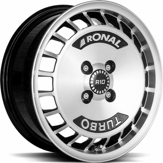 Ronal R10 Turbo Black Front Cut 7/15 4/98 ET37 B68
