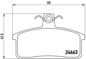 Bromsbeläggsats, Bakaxel, Framaxel, IVECO,SUZUKI, 00000A00154, 00000A00906, 00000A01225, 00000A0906B00, 500028834