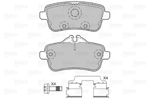 Bromsbeläggsats, Bakaxel, Framaxel, MERCEDES-BENZ, 0064203320, 0064203520, 0064206320, 0064206820, 0074207720, 0074209020, 64203320, 642