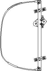 Fönsterhiss, Höger fram, SEAT TOLEDO I, 1L0 837 402B