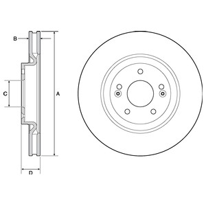Bromsskiva, Framaxel, HYUNDAI,KIA, 517122T100, 51712-2T100