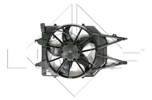 Fläkt, kylare, FORD FIESTA V, FIESTA Van V, FUSION, 1337582, 1345619, 1474348, 1495675, 2S6H8C607BD, 2S6H8C607DE, YS4Z8C607BA
