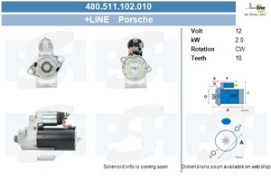 Startmotor, PORSCHE CAYENNE, 94860420601