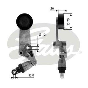 Spännrulle, flerspårsrem, TOYOTA CELICA Coupé, COROLLA, COROLLA Sedan, MR2 III, 1660122013, 166200W090, 166200W091, 166200W092, 166200W0