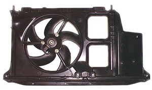 Fläkt, kylare, PEUGEOT 206 CC, 206 Halvkombi, 206 Sedan, 206 SW, 206 Van, 206+, 125383, 1253F3, 125479, 125487, 7104G7