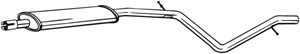 Mittenljuddämpare, Mitt, DACIA LOGAN MCV, RENAULT LOGAN Kombi I, 6001549414