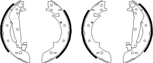 Bromsbackar, sats, Bak, PEUGEOT,RENAULT,SUZUKI,TALBOT,VOLVO, 4241 56