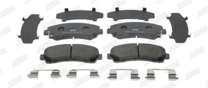Bromsbeläggsats, Framaxel, ISUZU D-MAX I, D-MAX II, D-MAX Flak/chassi I, D-MAX Flak/chassi II, 8980791040