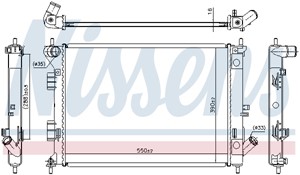 Kylare, motorkylning, HYUNDAI,KIA, 253103X010, 253103X011