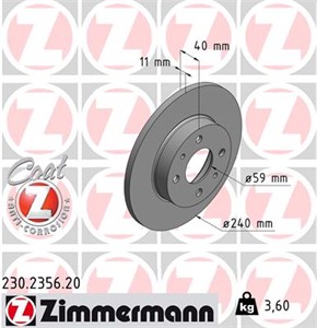 Bromsskiva, Bakaxel, Framaxel, ABARTH,ALFA ROMEO,FIAT,FORD,LANCIA,YUGO, 1 715 410, 4 640 3960, 60 576 335, 60 800 345, 60 805 117, 60 81