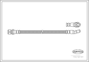 Bromsslang, Framaxel, FIAT 124, 4144294