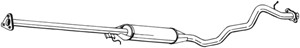 Mittenljuddämpare, HONDA CR-V I, 18220S10A02, 18220S10A03