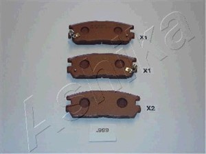 Bromsbeläggsats, Bakaxel, ISUZU,OPEL, 1605851, 897035266, 8970352660, 897039269, 8970392690, 8970392691, 897070080, 8970700800, 89717553
