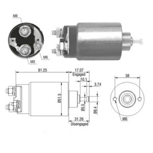 Magnetswitch, startmotor, FORD,JAGUAR,LDV,MAZDA, 1061458, 1095570, 7177333, 96BB-11000-AB*, 97VB-11000-B*, F3RZ-11002-A*, F3RZ-11002-B*,