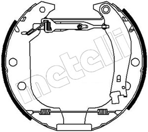 Bromsbackar, sats, Bakaxel, CITROËN,PEUGEOT, 4241.6H, 4241.8N, 4242.31