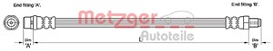 Bromsslang, Bak, Höger, Vänster, AUDI A6 Allroad C6, A6 C6, A6 C6 Avant, 4F0 611 775, 4F0 611 775D