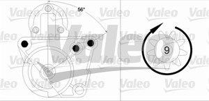 Startmotor, NISSAN,OPEL,RENAULT,VAUXHALL, 2330000Q1D, 23300-00Q1D, 2330000QA1, 23300-00QA1, 2330000QAH, 23300-00QAH, 4414533, 7711134794