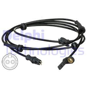 ABS-givare, Sensor, hjulvarvtal, Bakaxel, Höger, Vänster, FIAT DOBLO Minibus, minivan, DOBLO Skåp/stor limousine, 46814965