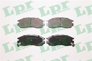 Bromsbeläggsats, Framaxel, CHRYSLER,HYUNDAI,MITSUBISHI,PROTON, MB699174, MB699266, MB699702, MB858375, MB858583, MB895072, MR389532, MR3