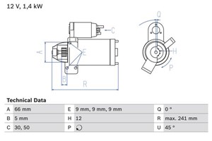 Startmotor, BMW, 12 41 8 571 905, 12 41 8 577 009, 12 41 8 581 100