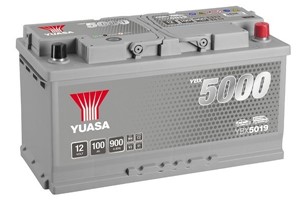 Yuasa Silver Högprestanda Batteri 12V 100Ah 900A, passar många modeller, 0009823308, 0045413401, 0045414501, 0045417101, 0055410901, 00