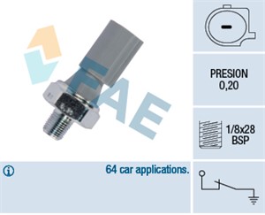 Varningsswitch, oljetryck, CITROËN,MITSUBISHI,PEUGEOT,SMART, 0011530632, 0011531032, 1131.K4, 1221530032, 7625541 SK, 7625541, MN-163743