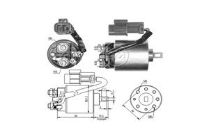 Magnetswitch, startmotor