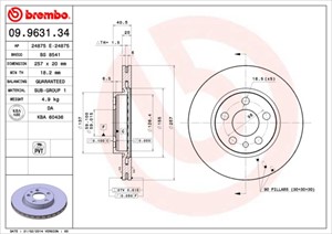 Bromsskiva, Framaxel, FIAT SCUDO Buss, SCUDO Flak/chassi, SCUDO Skåp, ULYSSE, 71738144