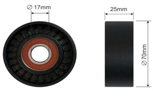 Spännrulle, flerspårsrem, CITROËN,FIAT,IVECO,PEUGEOT, 0818.38, 1611423880, 5040 86948, 504086948