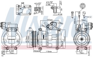 Kompressor, klimatanläggning, IVECO, 42555032, 4472207850, 4472207851, 504014391, 504277234, 504384698