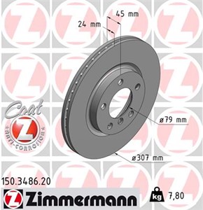 Bromsskiva, Framaxel, MINI MINI COUNTRYMAN, MINI PACEMAN, 3411 9 804 829, 3411 9 811 538