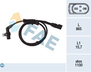 ABS-givare, Sensor, hjulvarvtal, Framaxel, FORD FIESTA IV, FIESTA Skåp/stor limousine, PUMA, MAZDA 121 III, 1021861, 1089128, 1E00-43-70