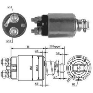 Magnetswitch, startmotor, IVECO,RENAULT,RENAULT TRUCKS, 2022506*, 2022507*, 42498138*, 42498505*, 42498506*, 4412894*, 4448694*, 4623164