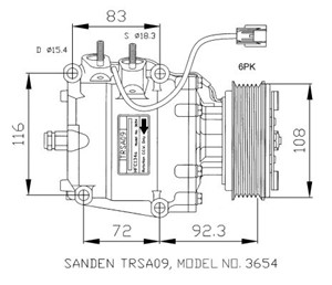 Kompressor, klimatanläggning, HONDA ACCORD VI, CIVIC Fastback VI, CIVIC Hatchback VI, CIVIC Hatchback VII, 38800PDEE010M, 38800PDEE010M2