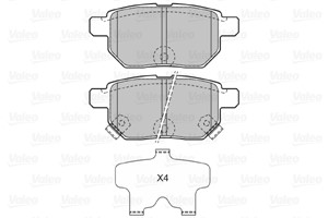 Bromsbeläggsats, Bakaxel, ASTON MARTIN,SUBARU,TOYOTA, 04466-02210, 04466-02310, 04466-12130, 04466-12140, 04466-12150, 04466-47100, 0446