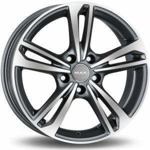 MAK Emblema Gun Metal Machined Face 6.5x16 4/98 ET30 B58.1