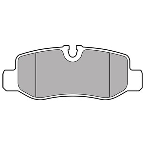 Bromsbeläggsats, Bakaxel, MERCEDES-BENZ, 447 420 0120, 4474200320, A447 420 0120