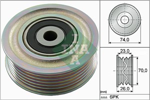 Styrrulle, drivrem, DAIHATSU MATERIA, SIRION, TERIOS, TOYOTA bB II, RACTIS, 1660423010, 16604-23010, 1660423011, 16604-23011