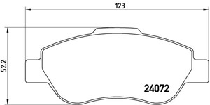 Bromsbeläggsats, FIAT PANDA, PANDA Skåp/halvkombi, 71772215, 77362689, 77362691